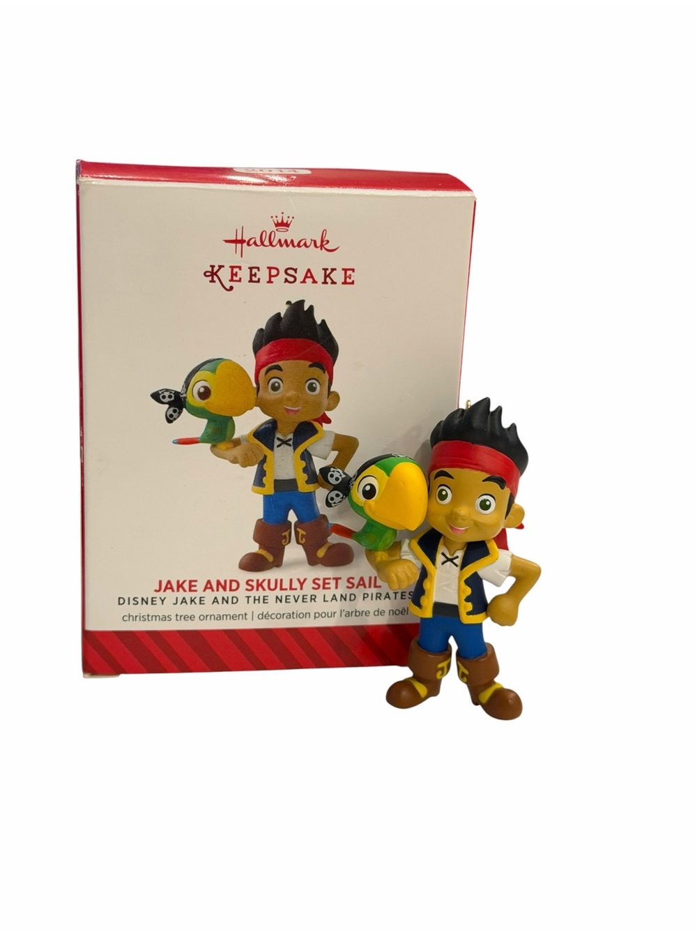 Hallmark 2014 Ornament JAKE AND SKULLY SET SAIL Disney Never Land Pirates Xmas